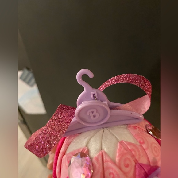 Handcrafted, Barbie inspired ornament with glitter, ribbon, gems, accessories - Picture 9 of 12
